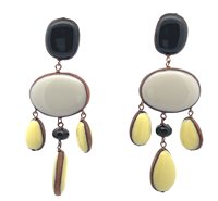 Earrings Rosso Prezioso Woman in Wood 013 - 013